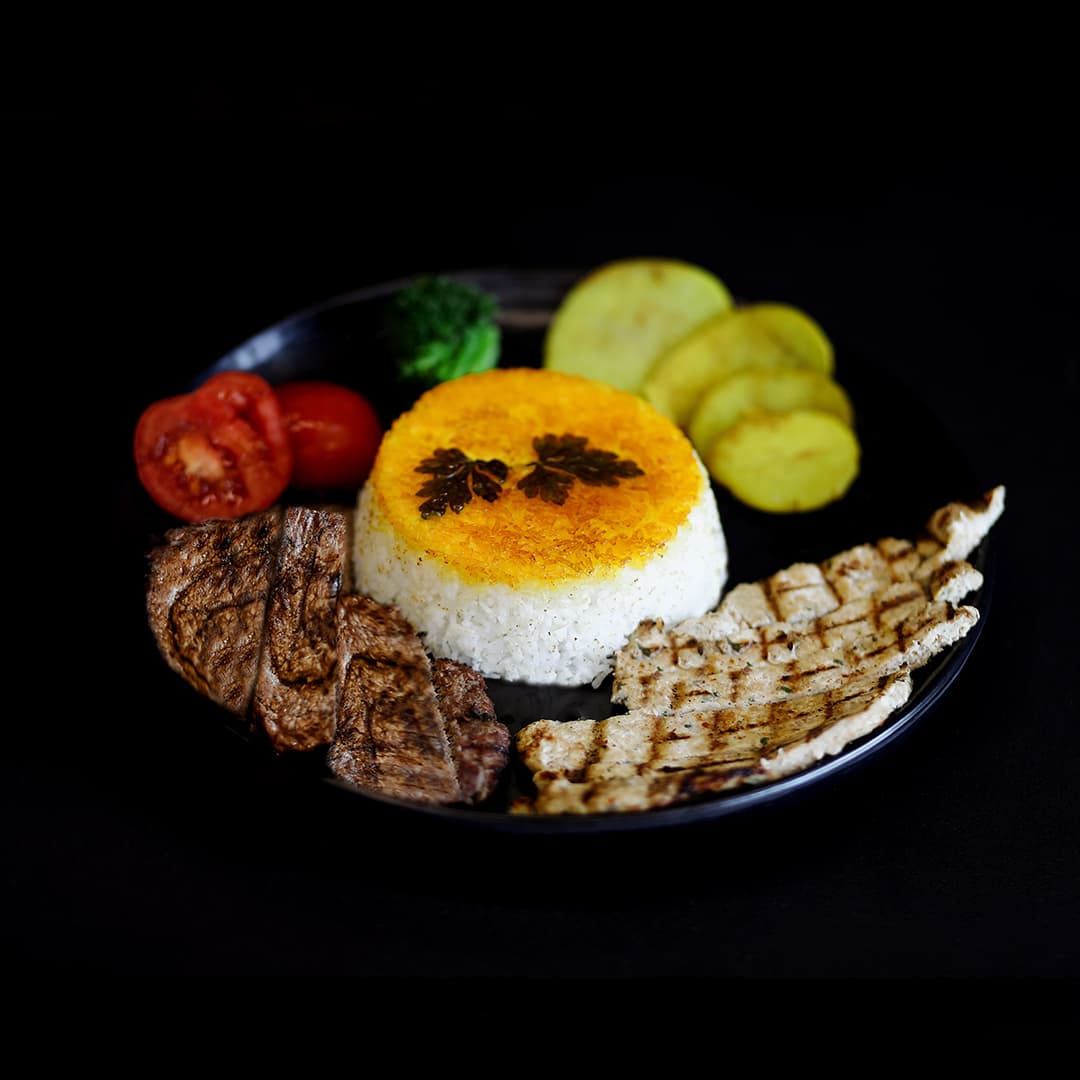 کته برگر گوشت و مرغ